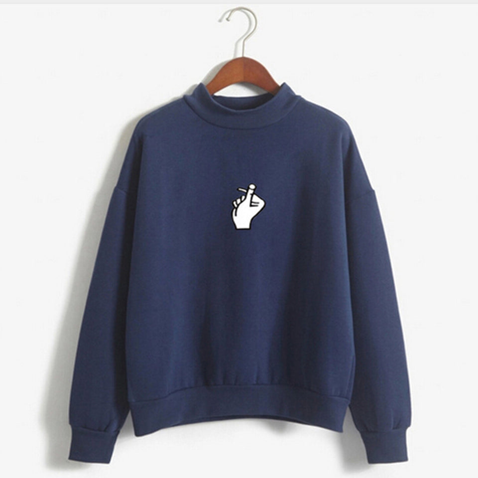 Women Autumn Fashion Long Sleeve Printed Sweatshirt Blouse Tops T Shirt