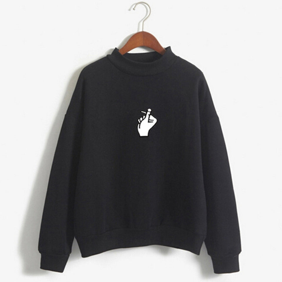 Women Autumn Fashion Long Sleeve Printed Sweatshirt Blouse Tops T Shirt